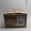 Kraus KEU-12 WHITE Pintura 16 Gauge Undermount Single Bowl Enameled Stainless Steel Kitchen Sink, 23-inch, White Rounded