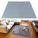 FXW Floor Protector Mat, Waterproof PVC, 55" x 55", Gray
