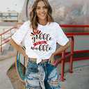 Gobble Til You Wobble T Shirt Women Thanksgiving Shirt Graphic Print Funny Turkey Day Shirt Thanksgiving Tee Tops (Gray, S)