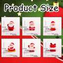 6 Pcs Mini Christmas Figurines Resin Mini Santa Claus Different Shapes 3D Figurines Ornaments for Home School Office Table Decoration Christmas Holiday Party Supplies (Styl3)
