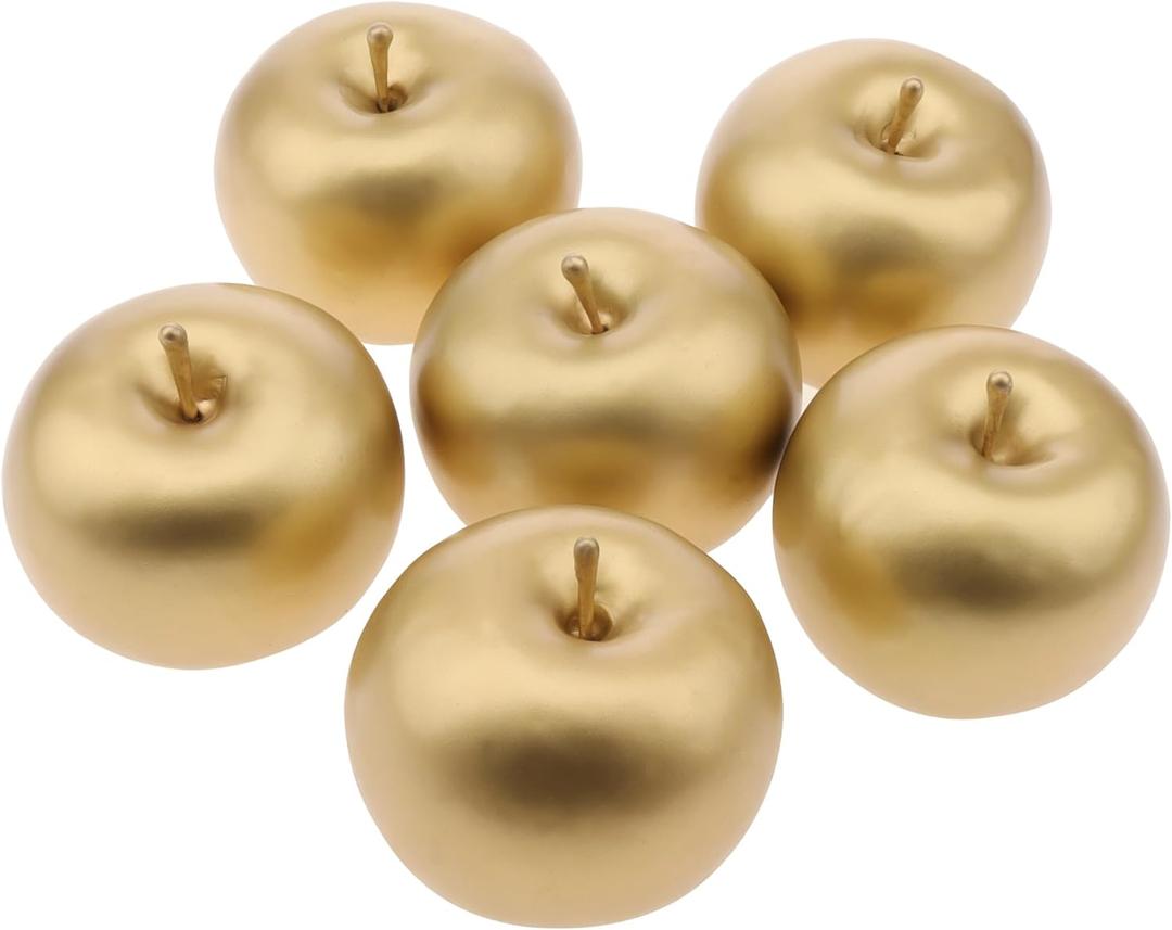 6 Pcs Artificial Golden Apples for Decoration, Realistic Fake Apple Plastic Fruit for Home Decor, Decorative Fake Fruit Bowl Fillers for Kitchen Table Centerpieces 6 Pcs Artificial Golden Apples for Decoration, Realistic Fake Apple Plastic Fruit for Home Decor, Decorative Fake Fruit Bowl Fillers for Kitchen Table Centerpieces