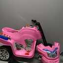 Lil' Rider Electric Motorcycle for Kids  3-Wheel Battery Powered Motorbike for Kids Ages 3-6  Fun Decals- Reverse- and Headlights (Pink), Large