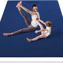 YOTTOY Large Yoga Mat (75 * 52 * 1/2inch),Extra Wide TPE Exercise Mat,Non-Slip Workout Mat for Pilates, Fitness, Barefoot, Home Gym Studio with Strap and Towel
