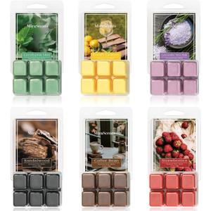 Summer Scented Wax Melts,Natural Soy Wax Cubes for Wax Warmer,Mix Scented Long Lasting Scented Wax Melts,Candle Melts Decor Gift, 2.5 oz (6 Pack) (Lemon)
