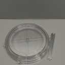 2 Tier Non-Skid Acrylic Lazy Susan Turntable Organizer - Rotating Spice Rack - Spinning Organization Tray for Kitchen, Pantry, Countertop, Closet, Bathroom, Vanity, Medicine Cabinet Organizing, 9.25''