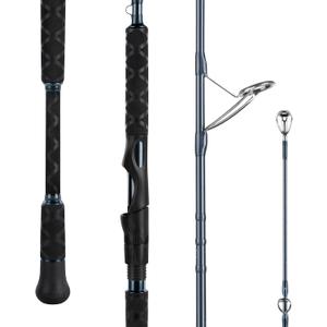 KastKing Rekon Saltwater Spinning Rods – Powerful for Big Game, 8'0''-MH - Fast- 2pcs