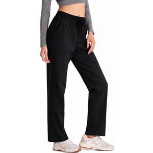 SPECIALMAGIC Women Yoga Sweatpants Pajama Wide Leg Cotton Drawstring Lounge Pants Leisure (S)