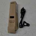 HOME&I Kickdown Door Stopper, 6-Inch Commercial Heavy Duty Door Stop Holder Kick Door Kickstand Height-Adjustable Rubber Foot (Black, 6 Inch x 1 Pack)