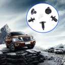 100 PCS Car Bumper Retainer Clips, 6.3mm 8mm 9mm 10mm Nylon Fasteners Rivet, Screws Replacement Kit with Remover Tool, Car Universal Snap Clips (Black & White)