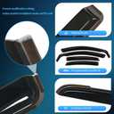 Nilight in-Channel Rain Guards for Kia Forte 2019 2020 2021 2022 2023 2024 2025, Vent Window Visors, Original Window Deflectors-4PCS