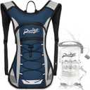 Runlight Running Vest,Lightweight Adjustable Chest Pack with Pistol Holster, Pack with 1.5L Water Bladder, Reflective Running Hydration Vest