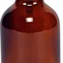 Vivaplex 6, Amber, 4 oz Glass Bottles, with Black Fine Mist Sprayers