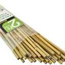 Mininfa Natural Bamboo Stakes 2 Feet, Eco-Friendly Garden Stakes, Plant Stakes Supports Climbing for Tomatoes, Trees, Beans, 30 Pack