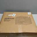 Cat Litter Box Enclosure Furniture, Hidden Litter Box with Mat and Fence, Handwoven Rattan Cat House with Two S-Shaped Hooks for Living Room, Bedroom, 18.5 x 20.5 x 19.1 Inches (Brown)