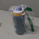 Ello Pop & Fill 18oz Stainless Steel Kids Water Bottle with Quick Fill Lid | Vacuum Insulated BPA Free Bottle with Leak Proof Straw and Chug Lid, Dishwasher Safe, Gift For Kids Teens, Lighthouse