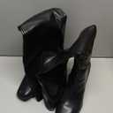 DREAM PAIRS Women's Tall Over the Knee Boots Thigh High Fall Block Chunky Heeled Knee High Long Boots with Fashion Square Toe and Side Zipper (11, Black)