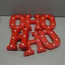 EDYCON Christmas Letter Lights Sign Table Decorations Christmas LED Light up Letters Battery Powered Letter for Home Bar Party Bedroom Tabletop Indoor Decor Gift(HOHOHO)