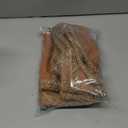 Phantoscope Pack of 2 Farmhouse Decorative Solid Throw Decorative Pillow Cover Burlap Linen Trimmed Tailored Edges Orange 18 x 18 inches, 45 x 45 cm