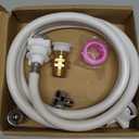 6 Ft Portable washing machine hoses, washer hoses,Used for quick connect of Twin Tub washing machine and mini washing machine water supply line, PVC (6.5 Ft/2 M)