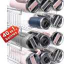 Water Bottle Organizer for Stanley 40 oz Tumbler with Handle, Patented Pantry Kitchen Organizers and Storage for Stanley Cup Accessories, Stackable Water Bottle Holder Wine Rack Gifts, 4Pack