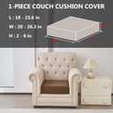 Waterproof Couch Cushion Covers for Pets Washable Sofa Seat Covers | Non Slip,Stretch Jacquard Fabric,Pet Hair & Scratch Protection,Easy Installation,Furniture Protector,Sectional Sofa,1 Piece