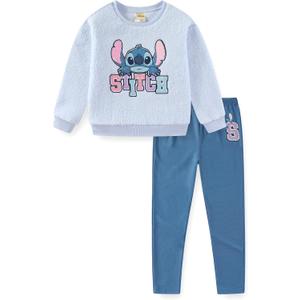 Disney Lilo and Stitch Girls Sweatshirt and Legging Pants Set for Big Kids, 4
