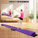 MARFULA 6 FT Folding Gymnastic Balance Beam for Kids with Carry Bag for Home and Club Use, Purple