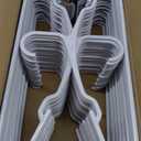 NEATERIZE Clothes Hangers 50 Pack White - Plastic Hangers - Ganchos Colgar Ropa
