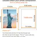 SESEAT 8x10 Picture Frame Set of 10, Display Pictures 5x7 with Mat or 8x10 Prints without Mat, Wall Mounting or Tabletop,Black