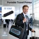 iDPRT Portable Thermal Printer Wireless for Travel, Printers for Home Use, Come with Carry Case& 200 Sheets Thermal Paper, Support 8.5x11 US Letter&A4 Thermal Paper, Compatible with Phone Laptop