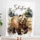 Woodland Animal Neutral Blanket Gift 40x60 Inch