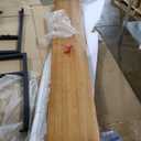 Modern Bar Table Solid Wood Bar Height Table Window Table for Living Room, Foyer, Small Space, Without Chairs 94.5" L x 15.7" W x 41.3" H