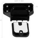 Baby Gate Replacement Hardware for Stairs Secure Installation | Black Plastic Parts, Easy Assembly, Stable Fit, for Fence Repair and Indoor Use