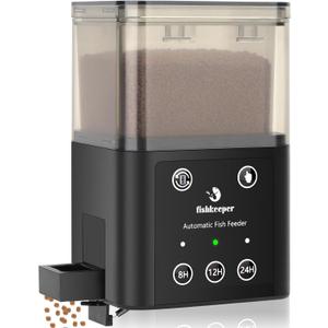 fishkeeper Automatic Fish Feeder for Aquarium - 320ML Large Capacity Adjustable Fish Feeder Automatic Dispenser with Timer for Vacation, Weekend or Daily Use, Three Fixed Methods