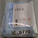 River Dream Misty Blue Fabric Shower Curtain Set, Cotton Blend, Waffle Weave, with Snap in Replacement Liner71 x 74 inches