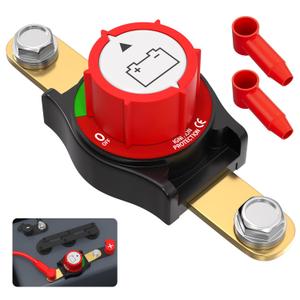 Joinfworld Side Post Battery Disconnect Switch 12V-48V 275A Waterproof Marine Battery Cut Off Switch 12 Volt for Car RV Boat ATV UTV Vehicles