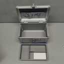 Uniclife Medicine Lock Box First Aid Box with Combination Lock & Handle Portable Medication Metal Lockable Medicine Storage Box Security Lock Box for Medications, 10" x 6" x 6.5"