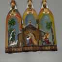 MOMENTS IN TIME Nativity 3 Kings Three Wise Men Figurines Hand Painted Tri-Fold Holy Family Nativity Scene Christmas Nativity Set with 3 Kings 11" H x 9.6" W x 1.7" D