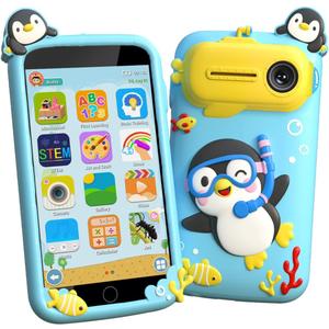 Kids Smart Phone, Educational Kids Toys Phone with 220+ Games, 3.97" Touchscreen, 5MP Camera, Parental Control, Learning Toddler Phone for Boys Ages 3-9