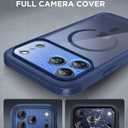 Miracase Magnetic for iPhone 17 Pro Case 6.3" [Compatible with MagSafe] Full-Body Phone Case with Built-in Glass Screen Protector & Camera Control,Drop Proof iPhone 17 Pro Cover, Dark Blue