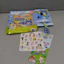 Bluey Hair Accessories Set for Girls - Bundle with Bluey Hair Brush, 3 Snap Clips, 4 Barrettes, 8 Terries, 5 Elastics, and More | Bluey Hair Accessories for Girls