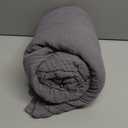 100% Cotton Muslin Blanket Large 50" x 70", 6 Layers Breathable and Lightweight Cotton Throw Blanket for Bed and Couch, Soft Quilt Bedspread, Gauze Blanket for Adults All Season, Grey