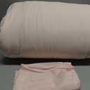 ROSGONIA Comforter Full Size for Girls Boys Teens Blush, 3pcs(1 Boho Pink Comforter & 2 Pillowcases) Lightweight Dorm Bedding Soft All Season Bed Set