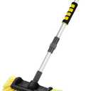 Anyyion 51 Inch Car Wash Brush with 10 Inch Soft Bristle, On/Off Switch for Car Truck Boat Washing Brush, Perfect for Cleaning House Siding, Auto Cars, Trucks, SUV, RV, Floors and More!