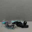 Greatever Dry Snorkel Set,Panoramic Wide View,Anti-Fog Scuba Diving Mask, Professional Snorkeling Gear (Kids, Black Green)