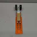 Car Door Step, Universal Vehicle Latch Step for Car Roof Access, 4 Gears Folding Stand Pedal with Both Feet, Fits Most SUV, Truck (Orange)