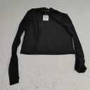 BelleLovin Women's Sheer Mesh Long Sleeve Crop Top Sexy Tee Blouse XL
