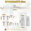 W10426979 24" Dishwasher Mounting Bracket Kit Fit for Whirlpool, KitchenAid and Maytag 24 Inch Wide Dishwasher for Granite and Quartz Countertops (W10426979 (24") for Standard)