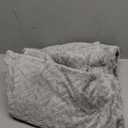 Exclusivo Mezcla Fleece Throw Blanket for Couch, 50x70 Inches Soft Cozy Jacquard Flannel Blankets, Lightweight Fuzzy Plush Warm Throws for Winter, Light Grey