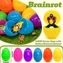 80pcs Italian Brainrot Easter Eggs with DIY Accessories and Keychains,Filled Easter Eggs Kids Classroom Gift Exchange Easter Egg Hunt Basket Stuffers Party Favors